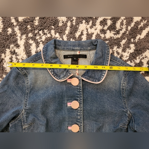Marc Jacobs Denim Jacket Peter Pan Collar *Small - Picture 7 of 10